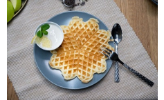 Buttermilchwaffeln mit Zitronencreme