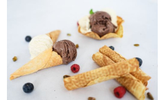 Waffelhörnchen mit Rohrzucker