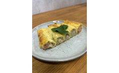 Kräutercrêpes mit Spargel und Schinken