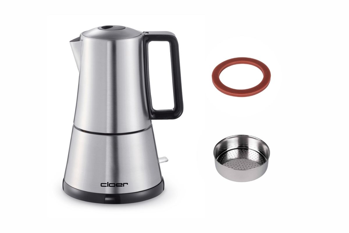 Moka Maker Cloer-5928 mit Ersatzteilen 
