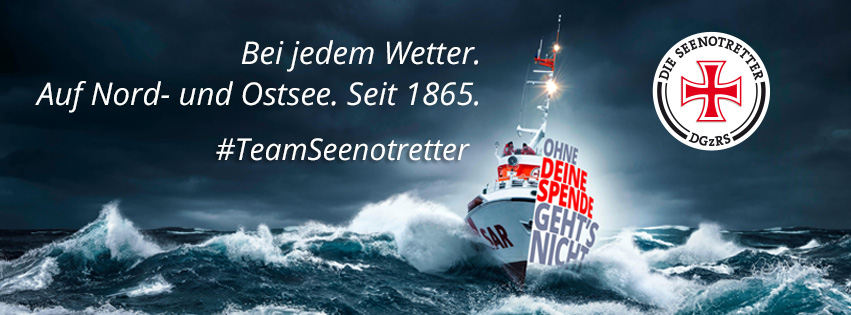 Sammelschiff von Die Seenotretter im Cloer Werksverkauf