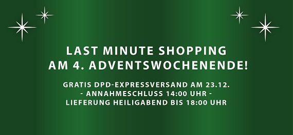 Das Bild zeigt Werbung für Expressversand.