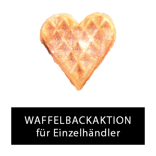 Button Waffelbackaktion für Einzelhändler